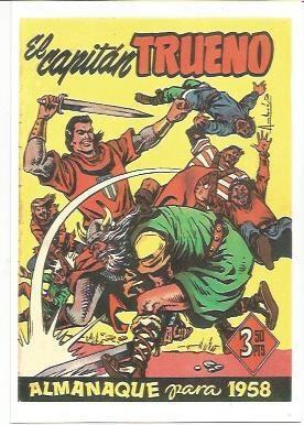 Imagen del vendedor de Ficha tebeo 5873: El Capitan Trueno. Almanaque para 1958 a la venta por EL BOLETIN