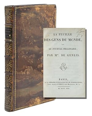 Bild des Verkufers fr La Feuille des Gens du Monde, ou Le Journal Imaginaire zum Verkauf von James Cummins Bookseller, ABAA