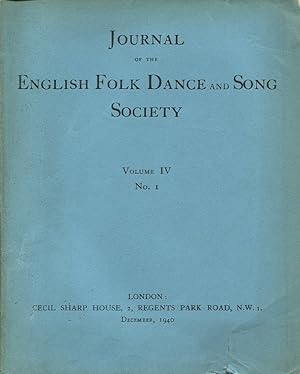 Journal of the English Folk Dance & Song Society : Vol IV No 1 - Dec 1940
