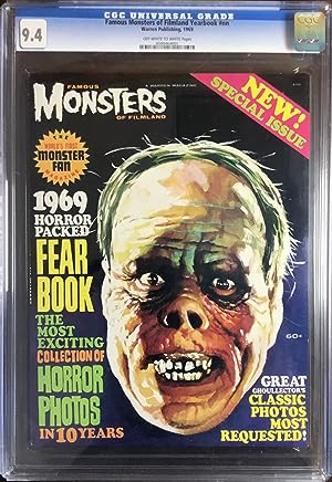 FAMOUS MONSTERS of FILMLAND : 1969 HORROR PACKED FEAR BOOK CGC Graded 9.4 (NM)
