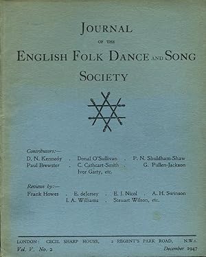 Journal of the English Folk Dance & Song Society : Vol V No 2 - Dec 1947