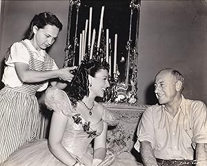 Image du vendeur pour Reap the Wild Wind (Original photograph of Paulette Goddard and Cecil B. DeMille on the set of the 1942 film) mis en vente par Royal Books, Inc., ABAA