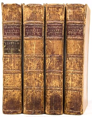 Bild des Verkufers fr Commentaries on the Laws of England zum Verkauf von James Cummins Bookseller, ABAA