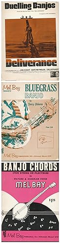 Lot of 3 Vintage Banjo Books & Music