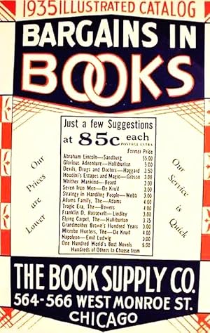 1935 Illustrated Catalogue / Bargains In Books