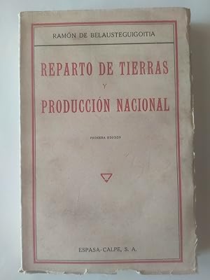 Imagen del vendedor de REPARTO DE TIERRAS Y PRODUCCIN NACIONAL a la venta por LIBRERIA CLIO