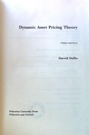 Bild des Verkufers fr Dynamic Asset Pricing Theory; Princeton Series in Finance; zum Verkauf von books4less (Versandantiquariat Petra Gros GmbH & Co. KG)