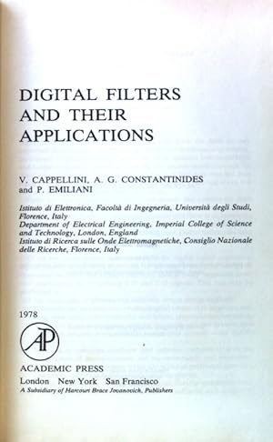 Digital Filters and Their Applications; Techniques of Physics;