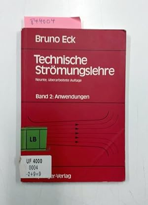 Bild des Verkufers fr Technische Strmungslehre: Band 2: Anwendungen zum Verkauf von Versand-Antiquariat Konrad von Agris e.K.