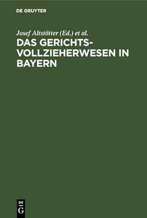 Immagine del venditore per Das Gerichtsvollzieherwesen in Bayern : Vorschriftensammlung. Mit einer Einleitung, mit Anmerkungen und Verweisungen venduto da AHA-BUCH GmbH