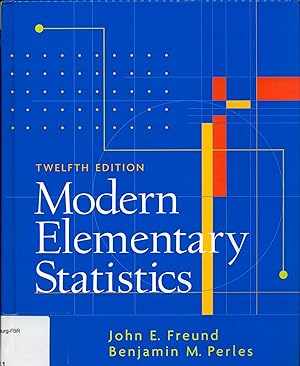 Image du vendeur pour Modern Elementary Statistics mis en vente par avelibro OHG