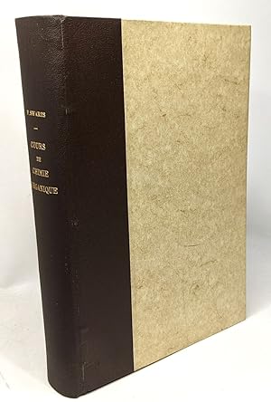 Cours de chimie inorganique - 4e édition revue et augmentée1927