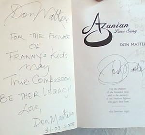 Immagine del venditore per Azanian Love Song - (Signed by the author, Don Mattera) venduto da Chapter 1