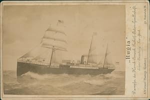Foto Dampfer Rugia, HAPAG, 1885