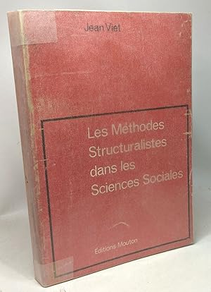 Immagine del venditore per Les mthodes structuralistes dans les sciences sociales venduto da crealivres