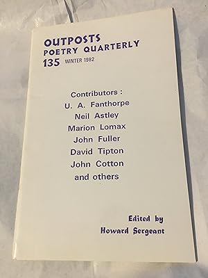 Bild des Verkufers fr Outposts. Winter 1982Poetry Quarterly. Journal Number 135 zum Verkauf von SAVERY BOOKS