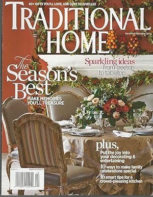 Seller image for TRADITIONAL HOME MAGAZINE NOVEMBER/DECEMBER 2013 for sale by Gibson's Books