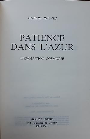 Patience dans l'azur: L'évolution cosmique