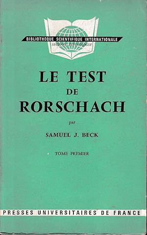 Le test de Rorschach, tomo 1°