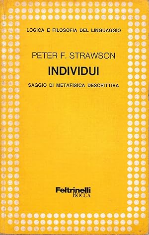 Individui. Saggio di metafisica descrittiva