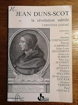 Jean Duns Scot ou la révolution subtile 1982 - GOEME Christine - Textes de plusieurs auteurs Théo...