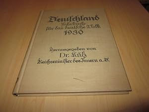 Imagen del vendedor de Deutschland. Jahrbuch fr das deutsche Volk 1930 a la venta por Versandantiquariat Schfer