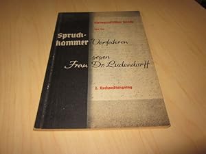 Bild des Verkufers fr Stenographischer Bericht ber das Spruchkammerverfahren gegen Frau Dr. Mathilde Ludendorff vom 23.11. - 16.12.1949 (2. Verhandlungstag) zum Verkauf von Versandantiquariat Schfer