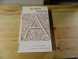 Image du vendeur pour In allen Zungen. Geistliche Reden durch 15 Jahrhunderte mis en vente par Versandantiquariat Schfer