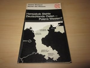 Bild des Verkufers fr Deutschlands Osten - Polens Westen? Eine Dokumentation zum Verkauf von Versandantiquariat Schfer