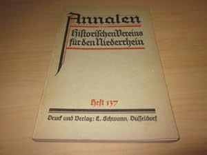 Annalen des Historischen Vereins für den Niederrhein. Insbesondere das alte Erzbistum Köln. Hunde...