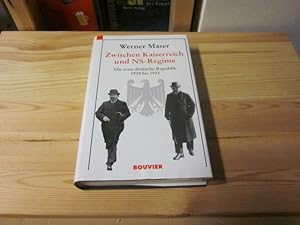 Imagen del vendedor de Zwischen Kaiserreich und NS-Regime. Die erste deutsche Republik 1918 bis 1933 a la venta por Versandantiquariat Schfer