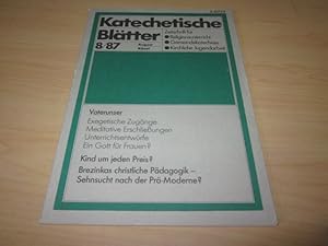 Bild des Verkufers fr Katechetische Bltter 8/87 (August) zum Verkauf von Versandantiquariat Schfer