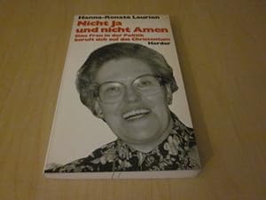 Bild des Verkufers fr Nicht Ja und nicht Amen. Eine Frau in der Politik beruft sich auf das Christentum zum Verkauf von Versandantiquariat Schfer