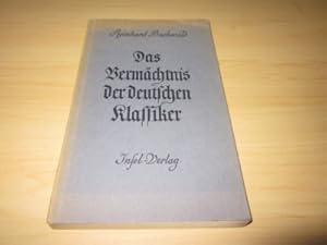 Seller image for Das Vermchtnis der deutschen Klassiker for sale by Versandantiquariat Schfer