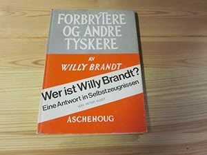 Image du vendeur pour Wer ist Willy Brandt? Eine Antwort in Selbstzeugnissen mis en vente par Versandantiquariat Schfer