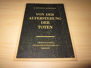 Seller image for Von der Auferstehung der Toten. Handreichung zur Bibelwoche 1952 ber 1. Korinther 15 for sale by Versandantiquariat Schfer