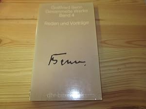 Seller image for Gesammelte Werke. Band 4. Reden und Vortrge for sale by Versandantiquariat Schfer
