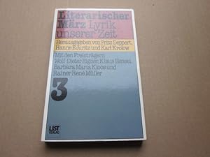 Imagen del vendedor de Literarischer Mrz 3. Lyrik unserer Zeit a la venta por Versandantiquariat Schfer