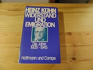 Bild des Verkufers fr Widerstand und Emigration. Die Jahre 1928 - 1945 zum Verkauf von Versandantiquariat Schfer