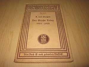 Seller image for Der Groe Krieg 1914 - 1918 for sale by Versandantiquariat Schfer