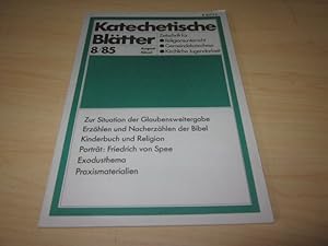 Bild des Verkufers fr Katechetische Bltter 8/85 (August) zum Verkauf von Versandantiquariat Schfer