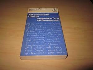 Bild des Verkufers fr Althochdeutsche Literatur. Mit Proben aus dem Altniederdeutschen zum Verkauf von Versandantiquariat Schfer