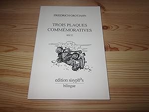 Seller image for Die dritte Tafel / Trois Plaques Commemoratives. Erzhlung for sale by Versandantiquariat Schfer