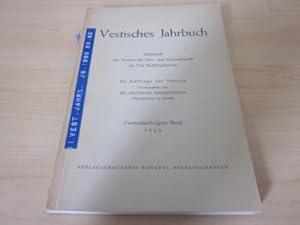 Bild des Verkufers fr Vestisches Jahrbuch. Zweiundsechzigster Band 1960 zum Verkauf von Versandantiquariat Schfer