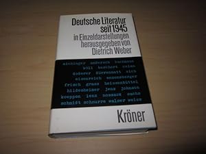 Bild des Verkufers fr Deutsche Literatur seit 1945 in Einzeldarstellungen zum Verkauf von Versandantiquariat Schfer