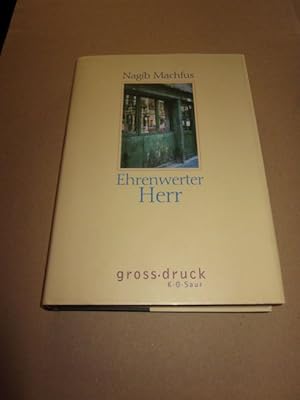 Seller image for Ehrenwerter Herr for sale by Versandantiquariat Schäfer