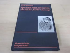 Seller image for Sprachkritikastereien und was der "Fachler" dazu sagt for sale by Versandantiquariat Schfer