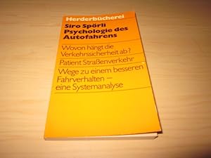 Seller image for Psychologie des Autofahrens for sale by Versandantiquariat Schfer