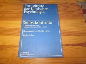 Bild des Verkufers fr Selbstkontrolle. Ein kritischer berblick ber lerntheoretische und verhaltenstherapeutische Anstze zum Verkauf von Versandantiquariat Schfer