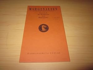 Bild des Verkufers fr Marginalien. Zeitschrift fr Buchkunst und Bibliophilie. 165. Heft (1, 2002) zum Verkauf von Versandantiquariat Schfer